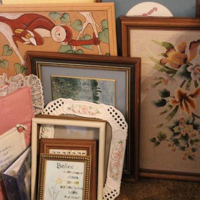 Lot 170 Frames, Prints & Shelf