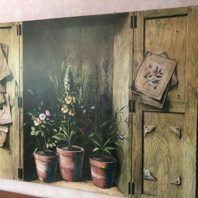 Lot 186 Huge Wall Art Garden 