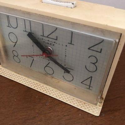 Lot 197 Mid Century Night Stand, Clock & Zowie