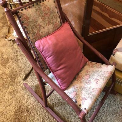 Lot 199 Antique Rocking Chair