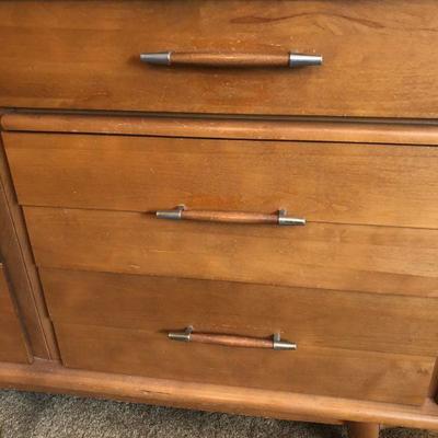 Lot 205 Mid Century Dresser w/ Mirror