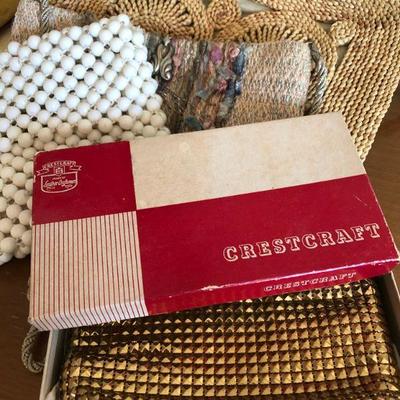Lot 206 Vintage Purses, Gloves & Handkerchiefs