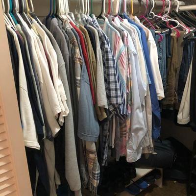 Lot 208 Contents of Master Closet, Storage Pieces & More