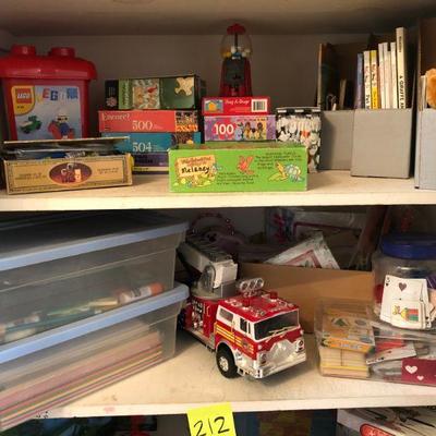 Lot 212 Children's Toys, Crafts, Balls, & More