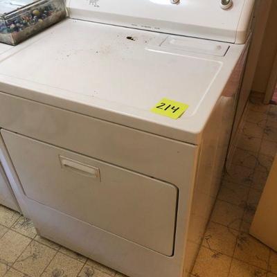 Lot 214 Kenmore 80 Series Dryer