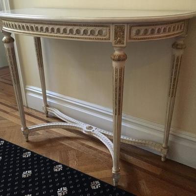 Louis XVI Style Console with Marble Top