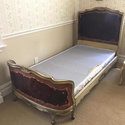 Pair (2) Antique French Twin Beds