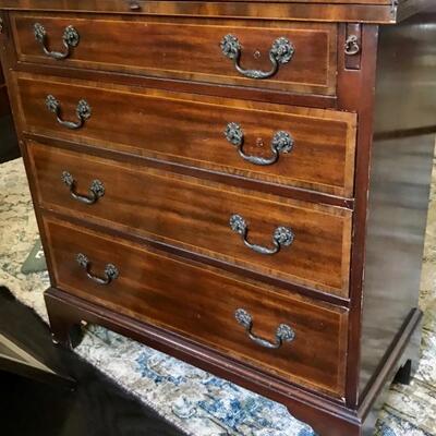 Antique Baker Furniture Four Drawer Flip Top Chest of Drawers 30â€W x 15â€D x 30â€H