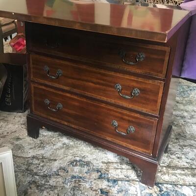 Antique Baker Furniture Four Drawer Flip Top Chest of Drawers 30â€W x 15â€D x 30â€H