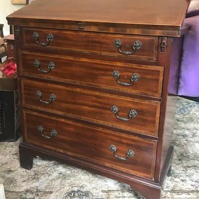 Antique Baker Furniture Four Drawer Flip Top Chest of Drawers 30â€W x 15â€D x 30â€H