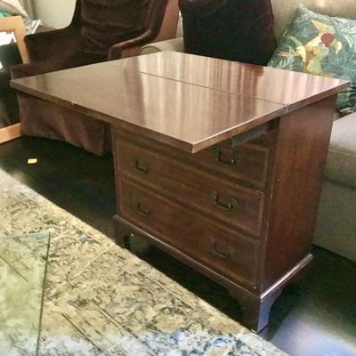 Antique Baker Furniture Four Drawer Flip Top Chest of Drawers 30â€W x 15â€D x 30â€H