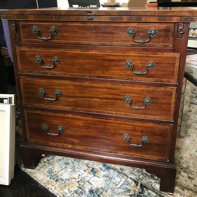 Antique Baker Furniture Four Drawer Flip Top Chest of Drawers 30â€W x 15â€D x 30â€H