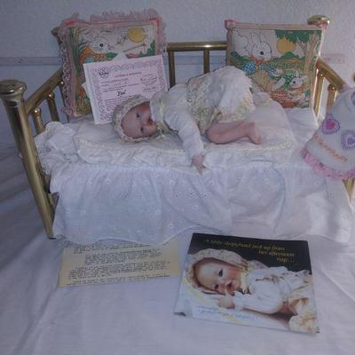 Vintage Brass Baby Doll Daybed