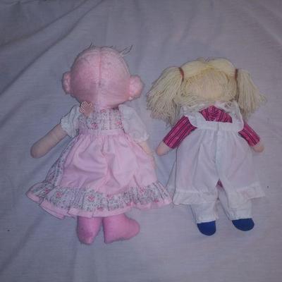 Two Handmade Rag Dolls