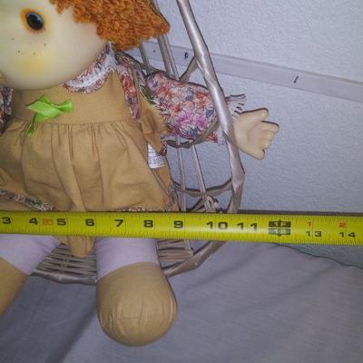 Vintage Doll in Hanging Egg Chair