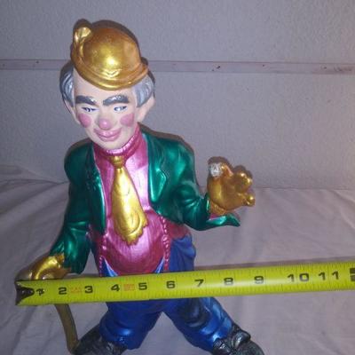 Hand Painted Ceramic Clown Figurine