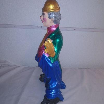 Hand Painted Ceramic Clown Figurine