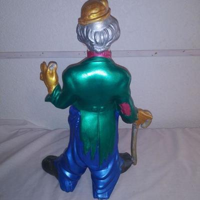 Hand Painted Ceramic Clown Figurine