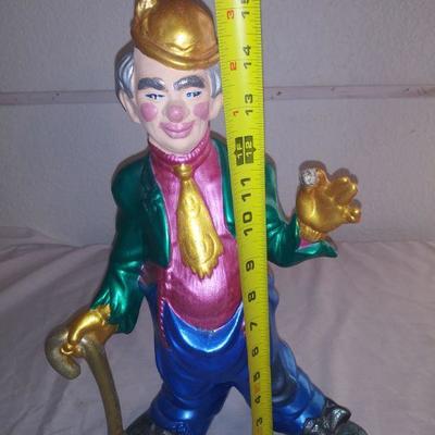 Hand Painted Ceramic Clown Figurine