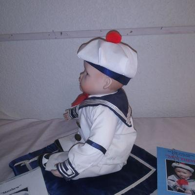 1988 Ashton Drake â€œMatthewâ€ Sail Boy Porcelain Doll