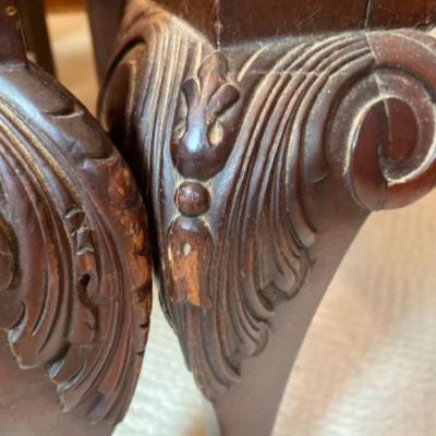 LOT # 555 7 Antique Philadelphia Chippendale Style Chairs