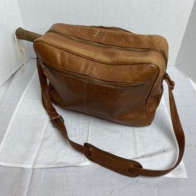 LOT # 575 Vintage Leather Racquetball Bag