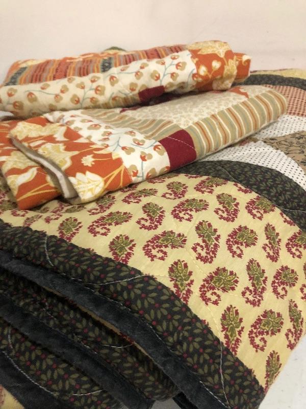161 Hand made quilt sleeping bag and two shams