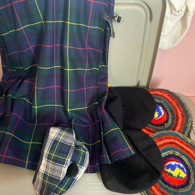 LOT # 612 Scottish Lion Kilt and Hudson Bay Hats