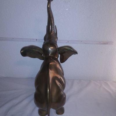 Brass Circus Elephant Statue