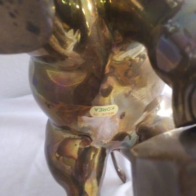 Brass Circus Elephant Statue