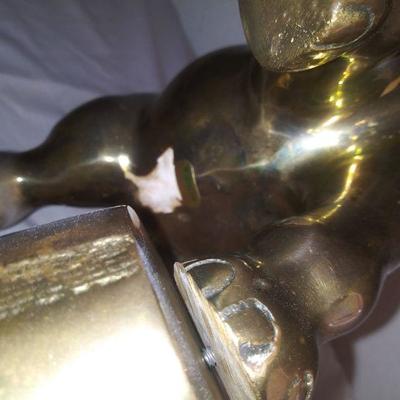 Brass Circus Elephant Statue