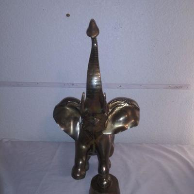 Brass Circus Elephant Statue