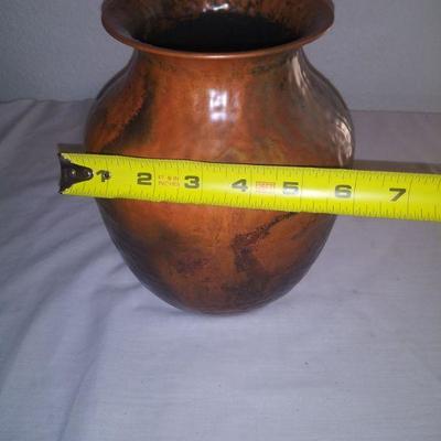 Hammed Copper Vase