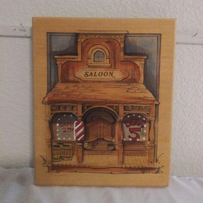 Wood Wall Art "Saloon"