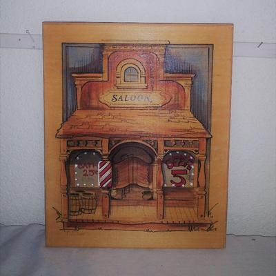 Wood Wall Art "Saloon"