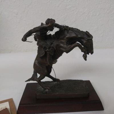 Fredrick Remington Bronze Sculpture "Bronco Buster"