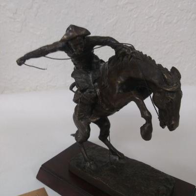 Fredrick Remington Bronze Sculpture "Bronco Buster"