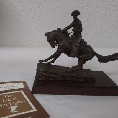 Fredrick Remington Bronze Sculpture "The Cowboy"