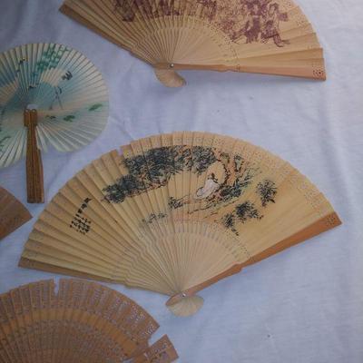 Bundle of Vintage Japanese Fans