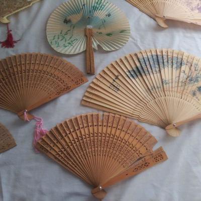 Bundle of Vintage Japanese Fans