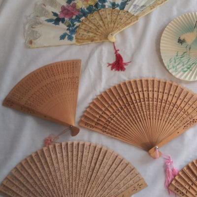 Bundle of Vintage Japanese Fans