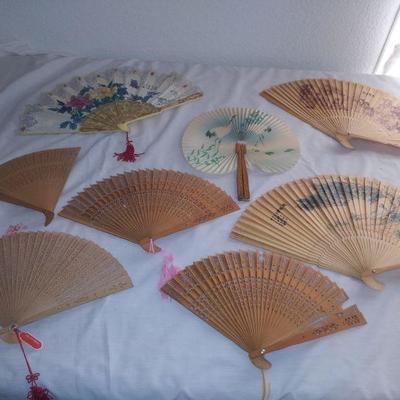 Bundle of Vintage Japanese Fans