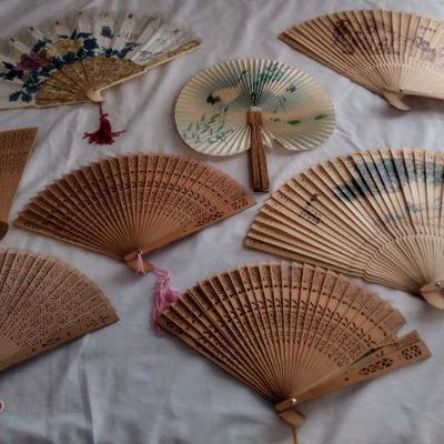 Bundle of Vintage Japanese Fans