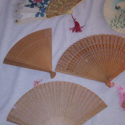 Bundle of Vintage Japanese Fans
