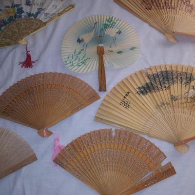 Bundle of Vintage Japanese Fans