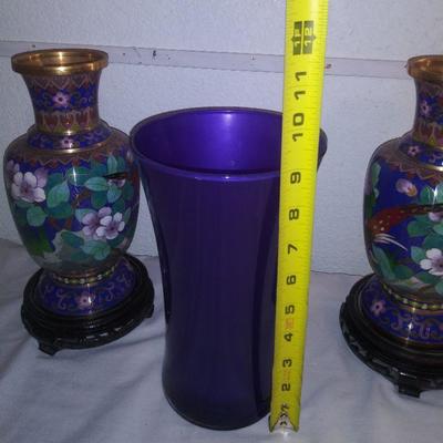 3 Piece Collectible Vases