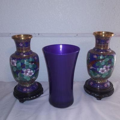 3 Piece Collectible Vases
