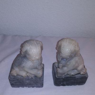 Pair Chinese Foo Dog Bookends