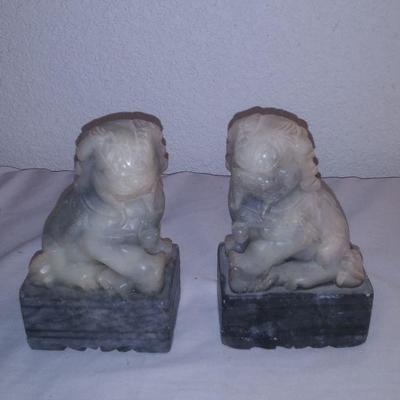 Pair Chinese Foo Dog Bookends