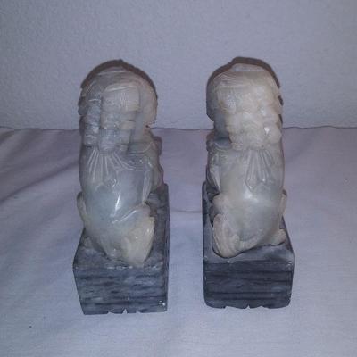 Pair Chinese Foo Dog Bookends